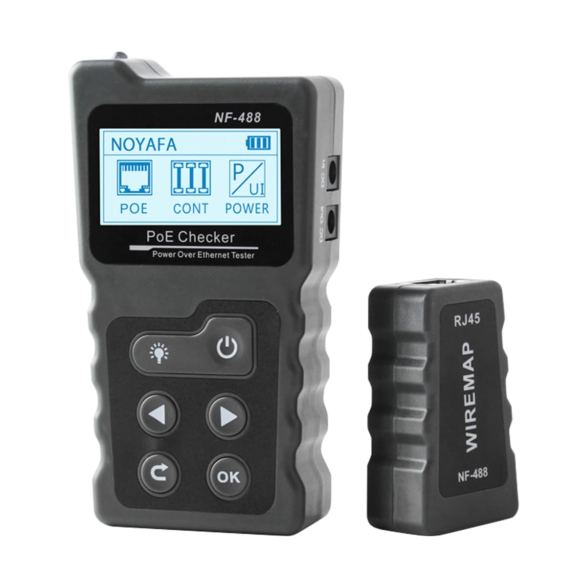 Testeur de réseau Testeur Ethernet Testeur Rj45 avec écran LCD pour l'identification Automatique du Test de Puissance de Boucle de Charge de Tension POE