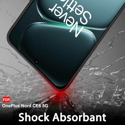 Image of TheGiftKart Sleek Back Cover Case for OnePlus Nord CE 6 5G | Slim Fit Protective Design | Ultra Matte Finish | Camera Protection Bump | Soft Back Cover Case for OnePlus Nord CE6 5G (Silicone, Black)