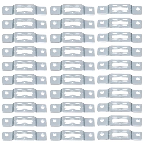 Image of Oedema 30 Pcs Frames Hangers Picture Frame Lock Hardware Heavy Duty Picture Photos Hanging for Pictures, Painting ,Mirror, Silver