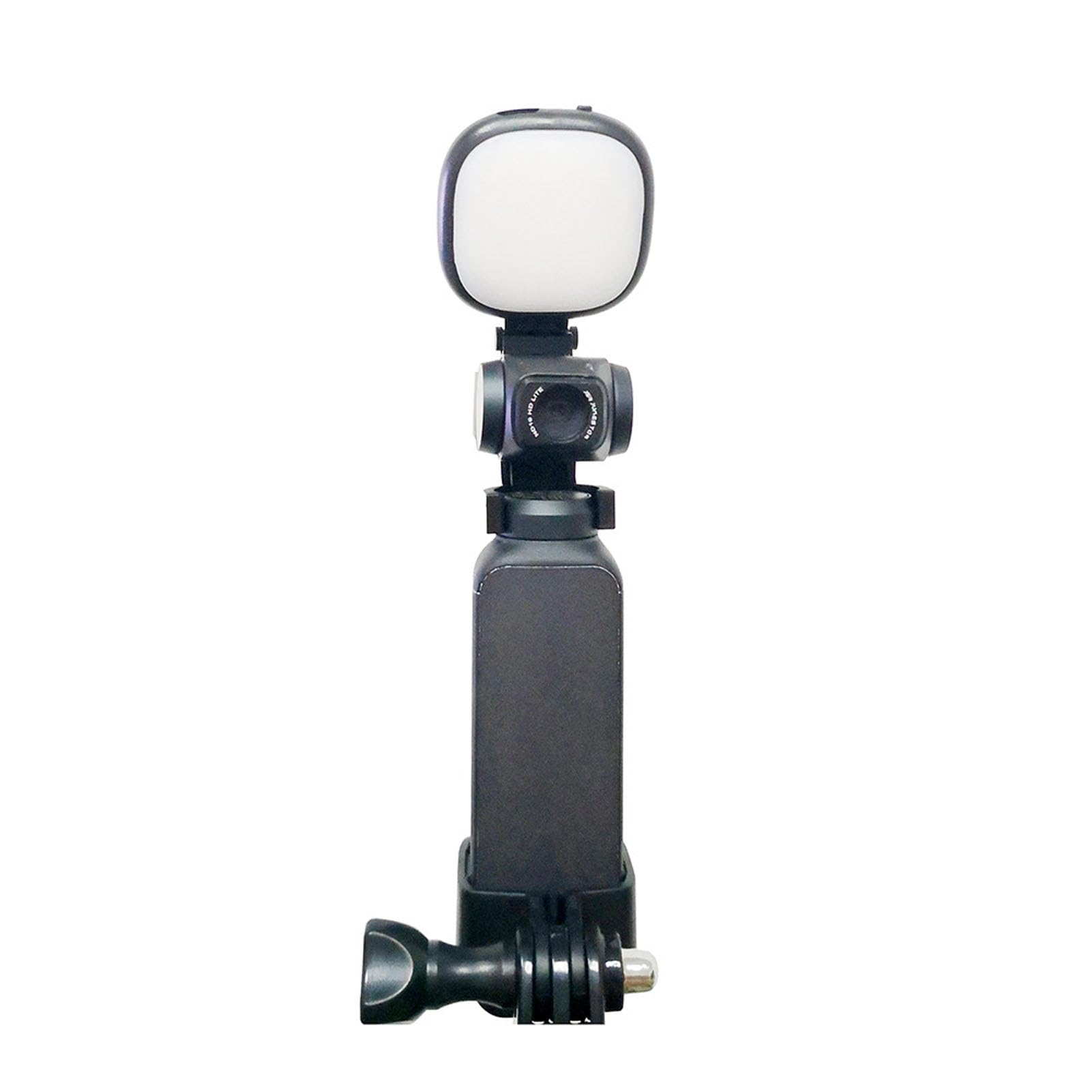 Portable Fill Light for Pocket 3, Pocket 3 Action Camera Selfie LED Light with Mount, Soft Light Multi Color Temperature Vlog Selfie Light with Bracket for Pocket 3 2 1