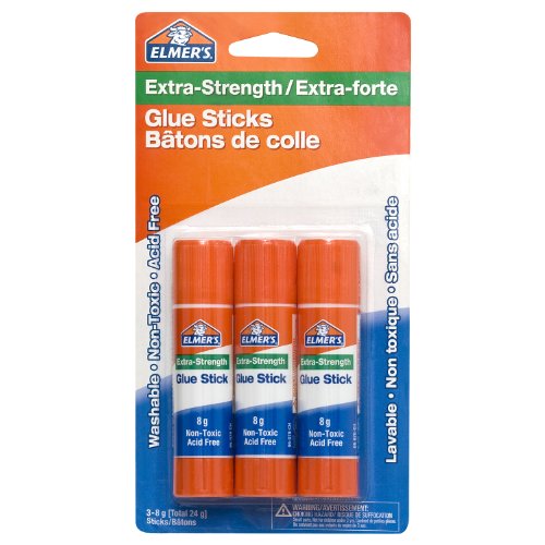 Elmer's Extra-Strength Glue Sticks, Washable and Non-Toxic, 8 g, ...