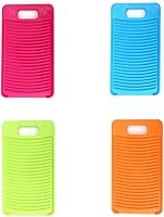 Vista 7 de Mini tabla de lavar de plástico para el hogar, mini tabla de lavar portátil para el hogar (verde)