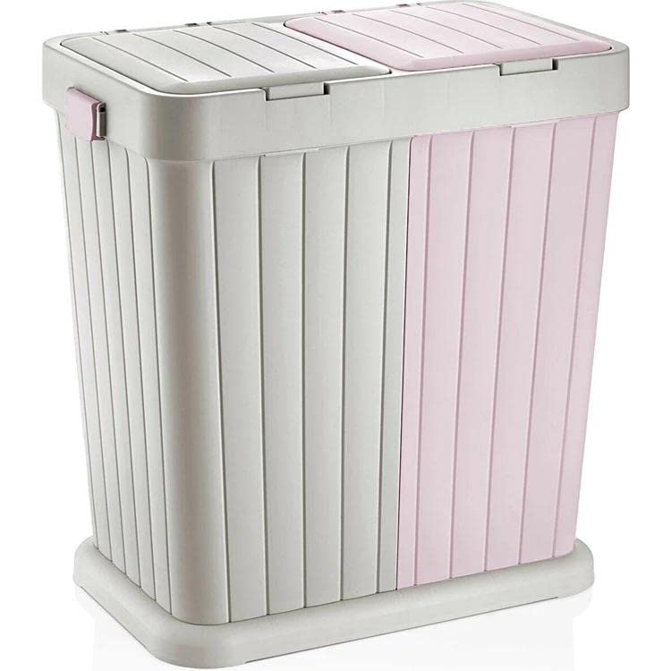 Buy Hexar Double Recycling Waste Bin, 2 x 40 L Dual Compartment Bin for