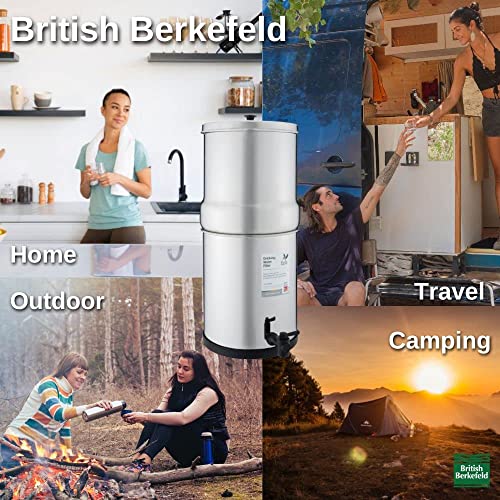 Filtre à Eau Par Gravité AquaHouse En Inox (8L) - Élimine Le Fluorure, Parfait Pour La Maison