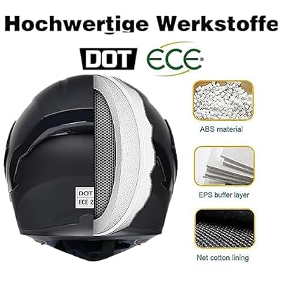 Motorbike Open Face Bluetooth Helmet, Retro Adult Jet Motorcycle Helmet, DOT Approved Anti-Fog Dual Visor Bluetooth Helmet, Flip-Up Motorcycle Modular Helmet