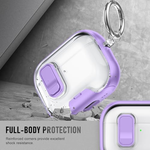 Image of for AirPods Pro 3 Case (2025) with Phone Stand & Cleaner Kit, Cute Soft Silicone Cover for AirPods Pro 3rd Genera case with Keychain for Women Men with Keychain for Airpod Pro case(2025)-Purple