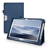 kwmobile Case for Acer Iconia One 10 (B3-A30) - Slim PU Leather Protective Tablet Cover with Stand Feature - Dark Blue