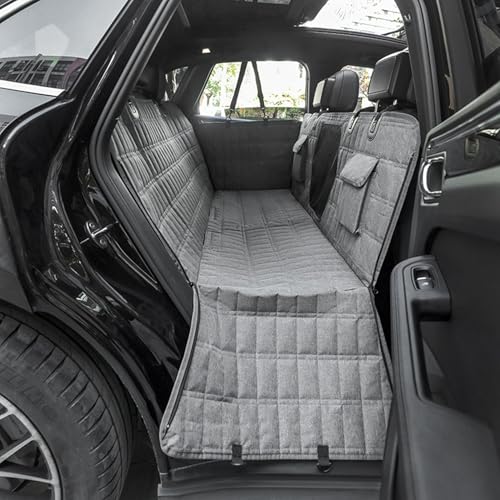 犬用カーシート ペット用ドライブシート ペット 後部座席 メッシュ窓付き 全種犬 ペット用品 SUV 超撥水 防水 汚れ防止 清潔簡単 ペット安全ベルト お出かけ ペットキャリー トランクマット 137*147