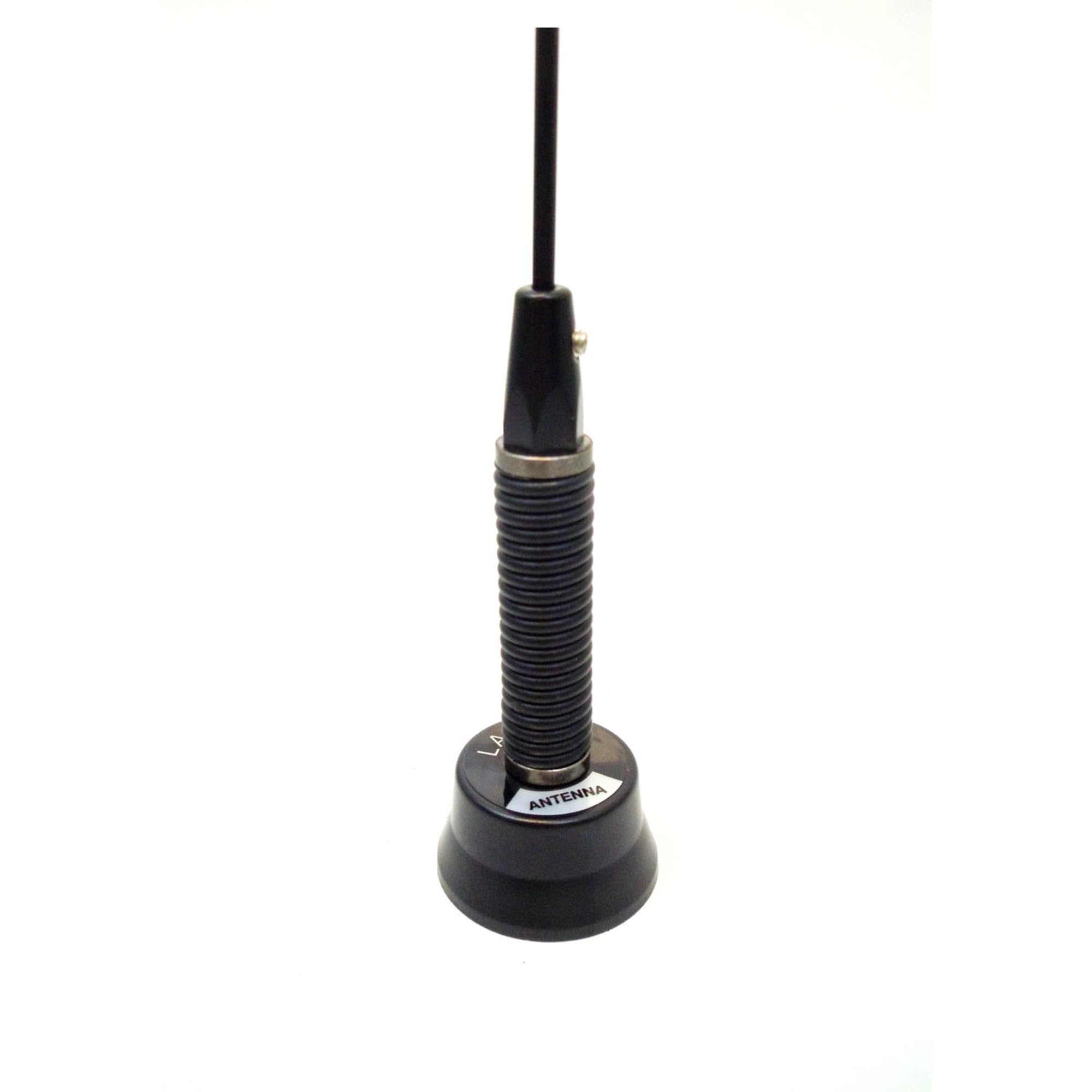 NMOWBQB - Pulse Larsen 150-170 Mhz Wide Band Quarter Wave w Spring - Black - Overall Length 20", Antenna Only. NMO Mounting Sold Separately.