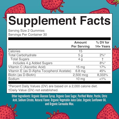 image for MaryRuth Organics Hair | Skin | and Nails Vitamins | Biotin Gummies wi