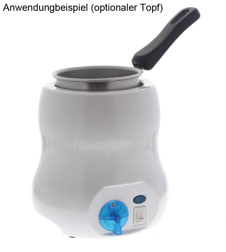 Wachswärmer für 400ml Dosen, Kosmetex Professional, Wachserhitzer Elegance für Wachsdosen, Wachsperlen, Wachsscheiben