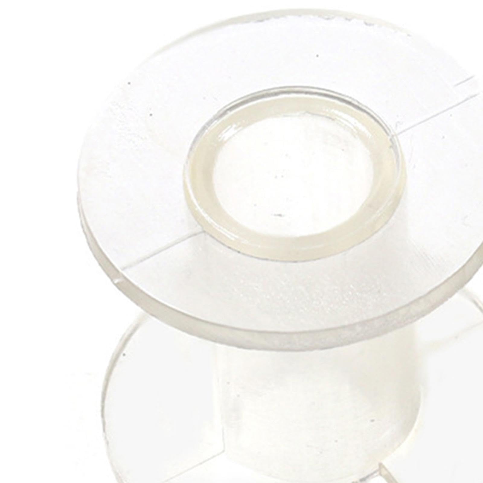 Yiju 10Pcs Fly Tying Bobbin Spools Set, Thread Spool Tools for Fishing Enthusiasts, Clear 2.5cmx2.8cm