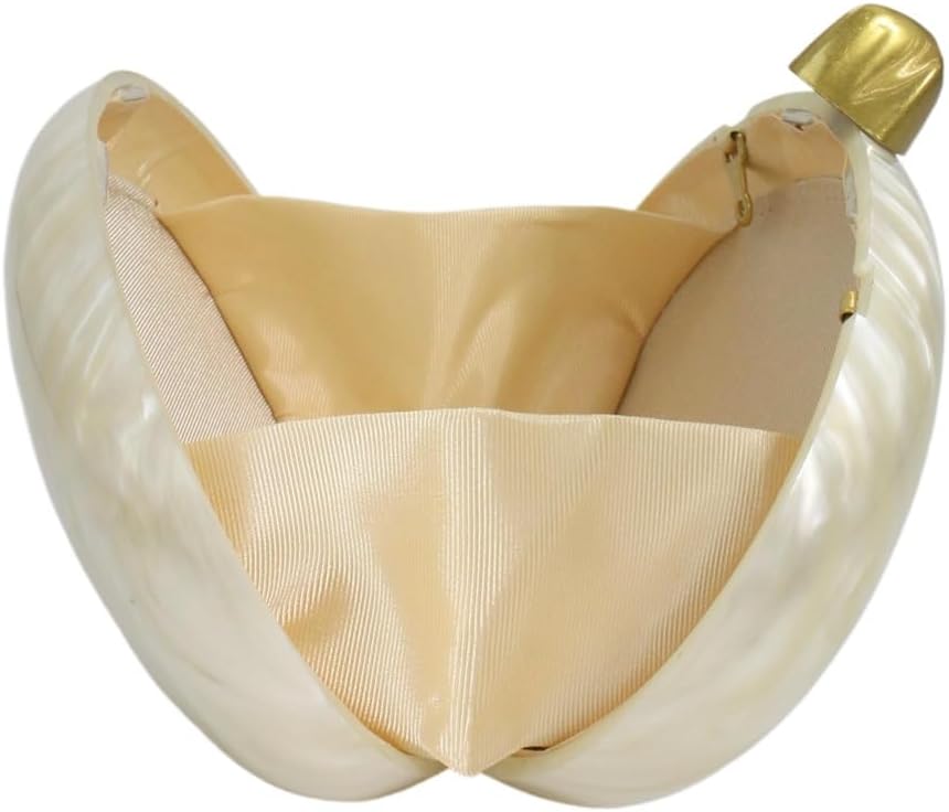 Shell Shape Acrylic Clutch Trendy Metallic Acrylic Evening Bag Shiny Egg Purses and Handbags for Women Wedding Party - Image 6
