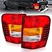 AmeriLite 1999-2004 Replacement Brake Tail Lights For Jeep Grand Cherokee - Passenger and Driver Side