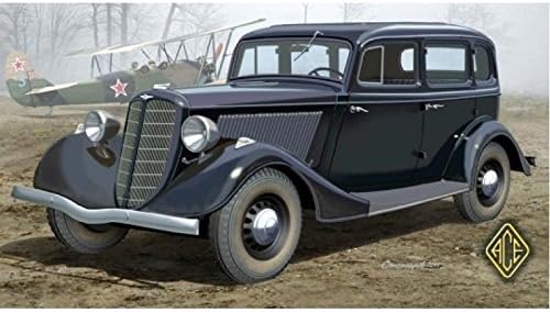 Plastic model GAZ-M1 EMKA SOVIET WWII STAFF CAR 1/48 ACE 48104