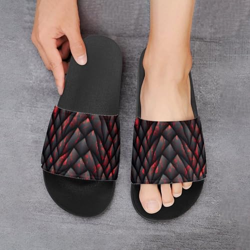 Dragons Scale Slides Shoes Mens Women Slide Sandals Flip Flops Slippers Non Slip Sandle Open Toe House Shoes 6