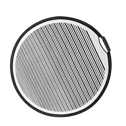 80cm Circular Striped Flexible Foldable PDR Lined Light Reflector Board Dent Panel Portable Designed for Car Vehicle Door Scratch and Hail Damages Necessary Tools