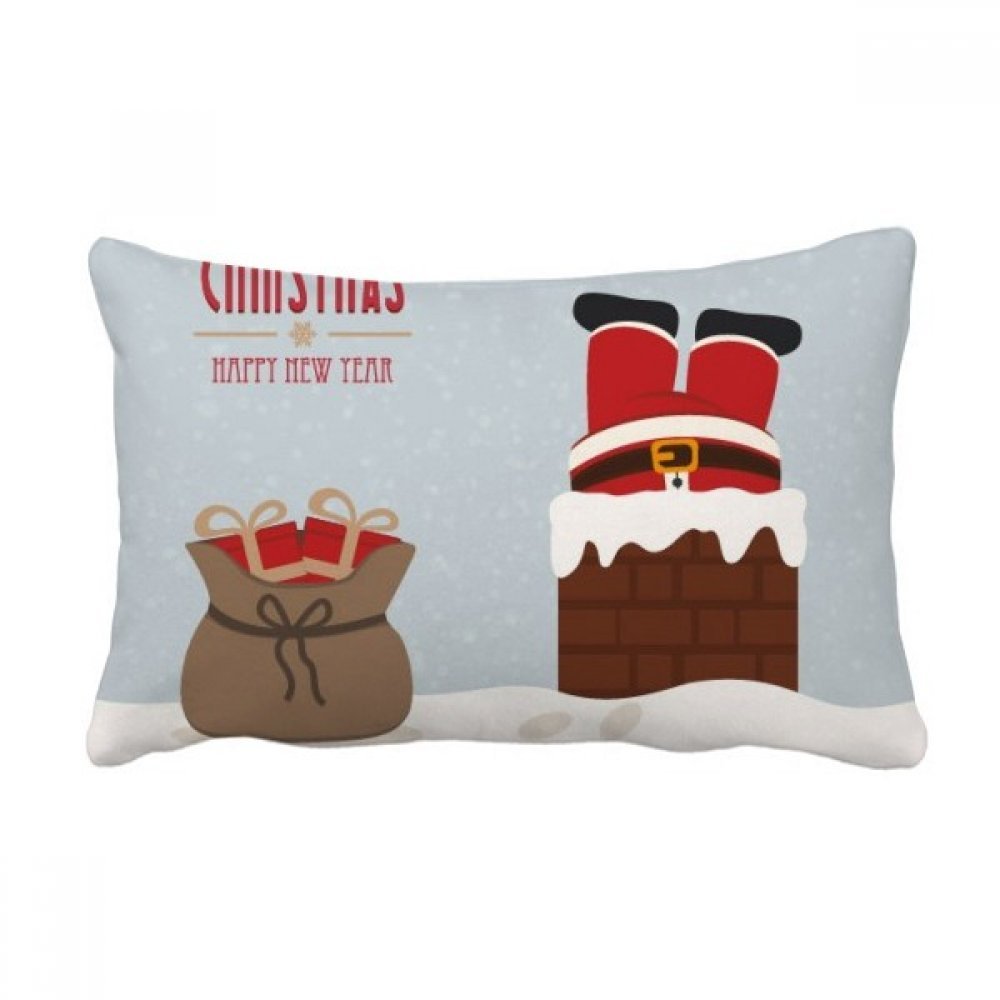 Coussin Père Noël 40x60 cm multicolore décoratif pour canapé de salon