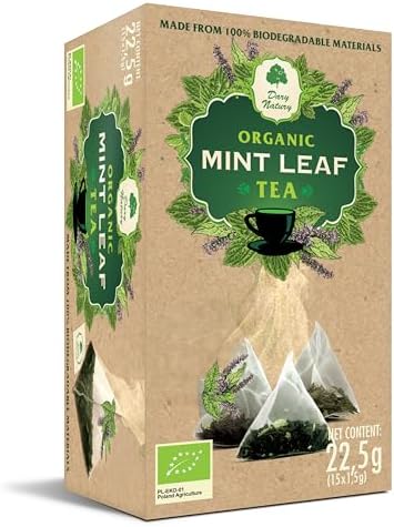 Mint Leaf Organic Tea in piramids biodegradable peppermint (1)