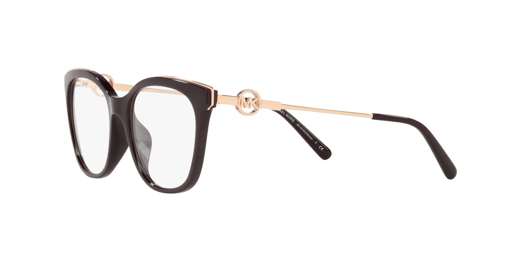 Michael Kors 0MK4076U Okulary, Brązowy/Złoto Różowe, 54 Unisex-Dorosły, Brązowy/Różowe złoto, 54