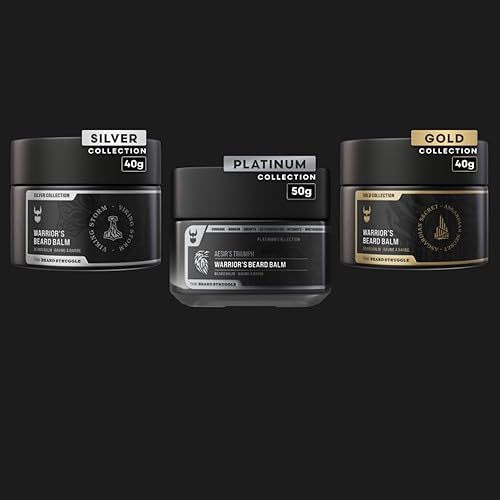 Miniatura 10 de The Beard Struggle Warrior's Beard Balm Hoenir's Poem  Colección Gold  Hecho a mano con fórmula no grasosa de bajo agarre, lujosas fragancias de