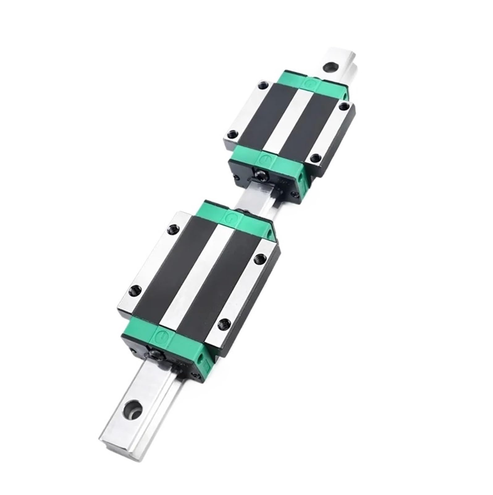 Guide de mouvement linéaire miniature Lot de 2 blocs de défilement HGW55CC et rails de guidage linéaires carrés HGR55 de 600 mm-1000 mm (1000 mm)