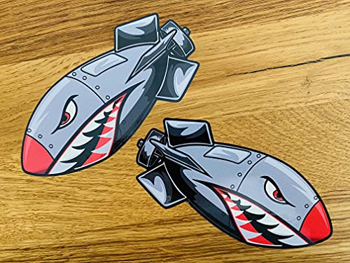 Adesivo Air Bomb US Airforce Shark Mouth Army