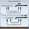 APILDELLA 14'' Triple Laptop Screen Extender, 1080P FHD Laptop Extended, Ultra-Thin Portable Monitor for Laptop, Plug-Play Dual Monitor for 13-17.3'' Laptops, Work with Mac, Windows, Chrome