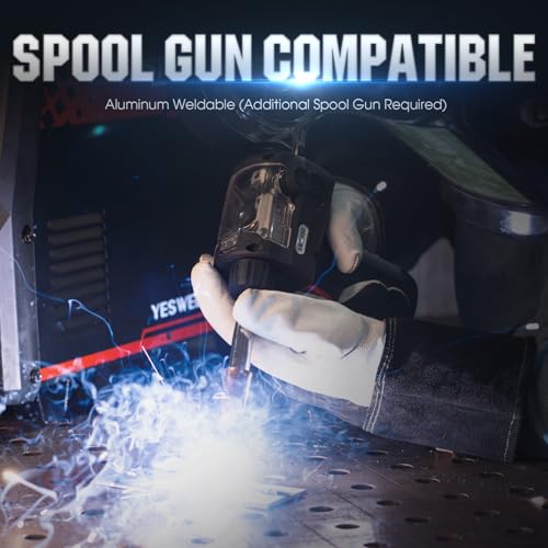 Image of YESWELDER Firstess SP200 MIG Welder, 7-Inch LCD Screen 7-In-1 MIG /Pulsed MIG /Flux Core /Spot Welding /Lift TIG /Stick /Spool Gun Compatible, 110V /220V Dual Voltage 200Amp Multifunctional Welding Machine