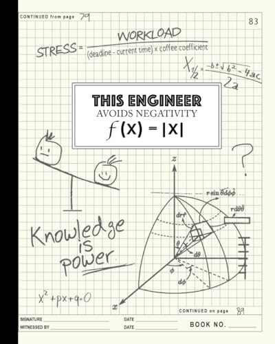 Engineering Notebook: Graph Paper Notebook Quadrille 4 X 4 Quad Ruled Book: 100 Pages (.25' Lab Grid...
