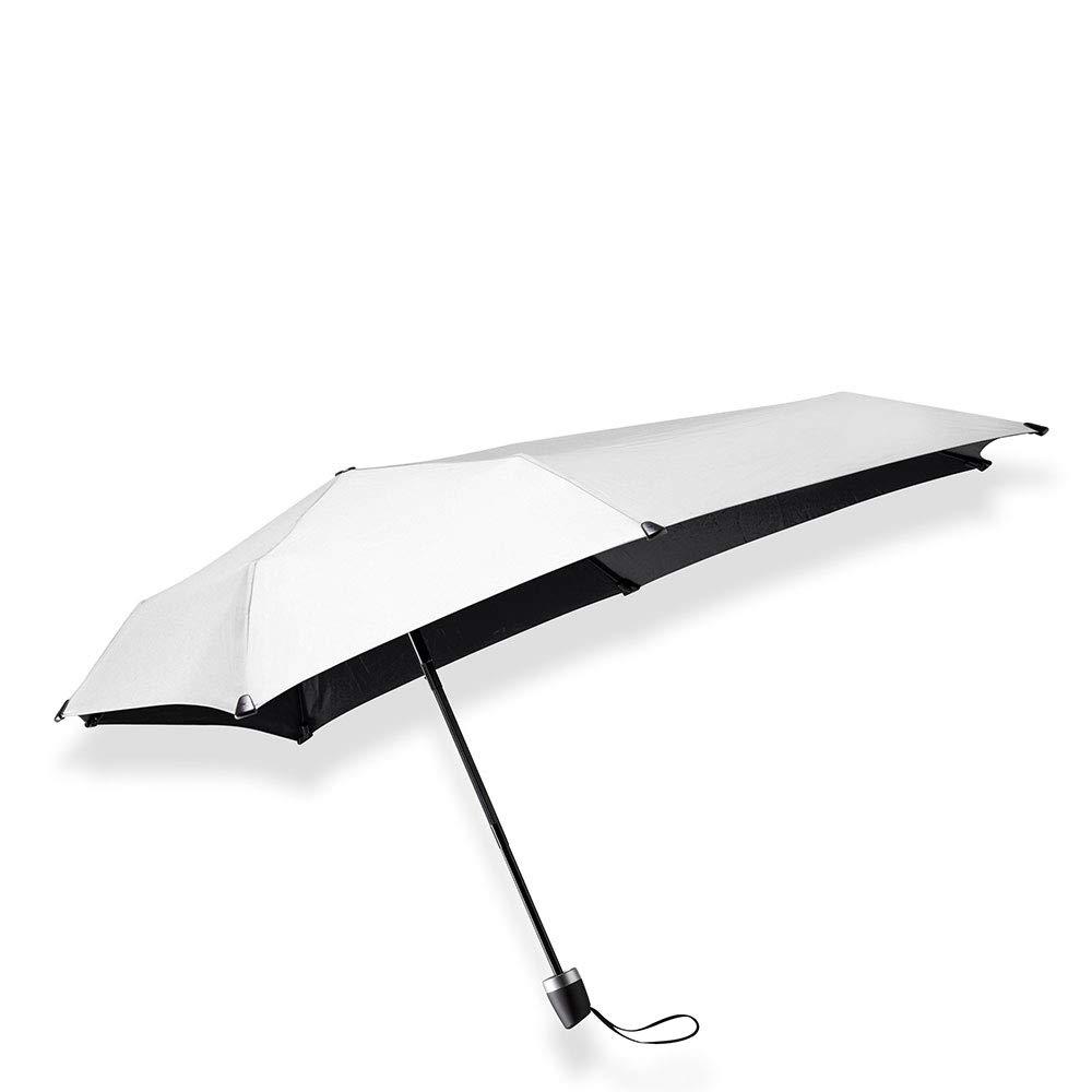 Senz° Mini Foldable Storm Umbrella Shiny Silver