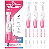 Easy@Home 9 Count Pregnancy Tests: 3 Early Detection Pregnancy Sticks & 6 Reliable Precise Pregnancy Test Strips - Instant Readings in Minutes | 9 Counts
