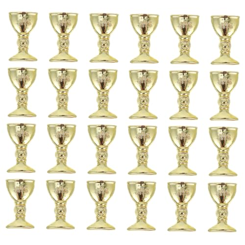 Mini Copas de Ofrenda de Plástico Dorado VANZACK para Evitar Roturas en Bodas 2