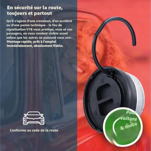 TK Gruppe Timo Klingler Lampe d’Avertissement V16 – IDADA 21020060 – Homologation UE – Auto & Voiture – Triangle 2026 – vue 3