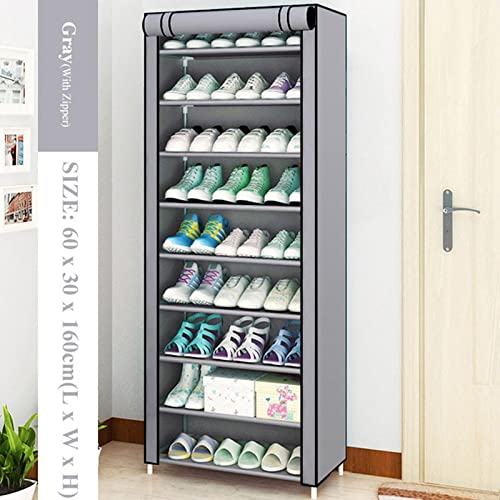 Étagère à chaussures colonne meuble de rangement gain de place compact