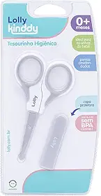 Lolly 7300-01-BC Tesoura infantil com capa special, Branca