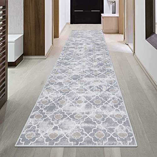 Vaukki Moroccan Hallway Runner Rug, Vintage Soft Laundry Rug Runner, Non Slip Entryway Runner Mat, Washable Throw Rug Floor Carpet For Bathroom, Entryway, Kitchen And Bedroom,2'X8' #TOP13