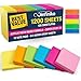 Sticky Notes 3x3, Bright Colorful Stickies, 12 Pads 1200 Sheets Total, Strong Self-Stick Notes, 6 Colors (Yellow, Green, Blue, Orange, Pink, Rose)
