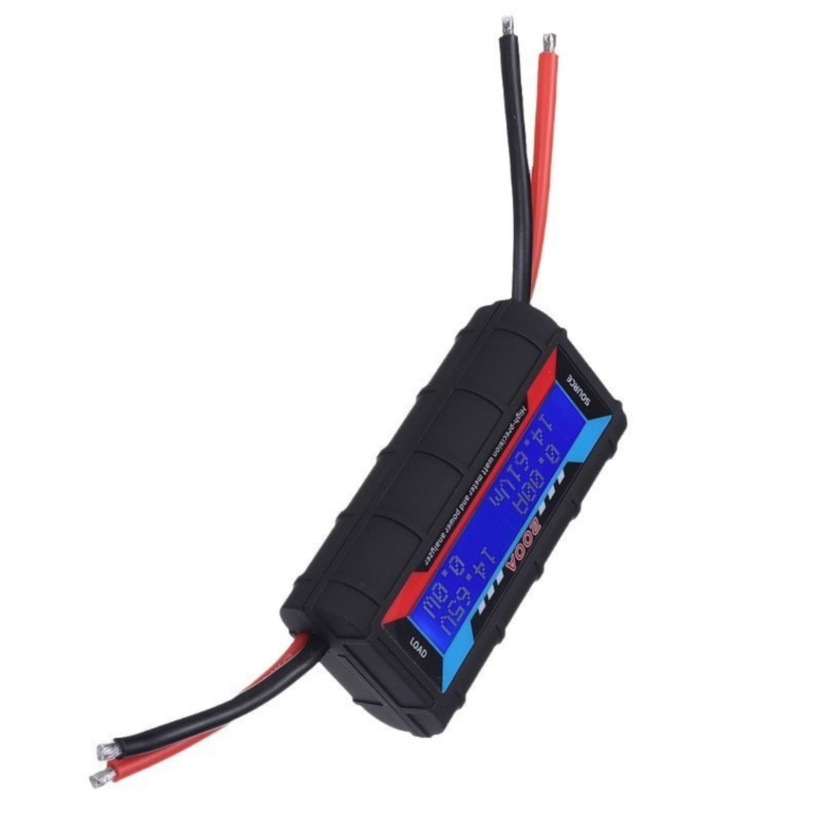 Hdoytxxm 200A Power Meter Current Analyzers With Real Time Electric & Build In Data Storage For High Current Models Battery Power Calculator