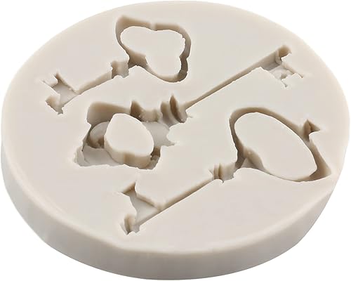 Miniatura 9 de Sijiangmold Moldes de silicona de póquer, molde para sombrero de Alicia de las maravillas para fondant, molde vintage para reloj, naipes para