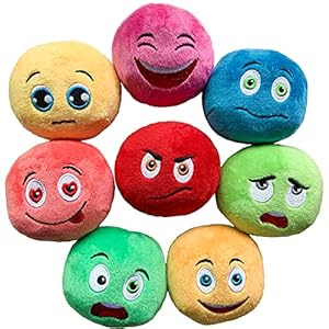 Hundespielzeug, 8 Stück Quietschendes Spielzeug Weich Gefüllte Plüschbälle Hundeball, Kauspielzeug interaktives Apportierspiel für Welpen,Kleine, Mittelgroße Haustiere Hund