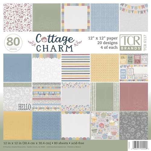 Papier d'affichage Cottage Charm TCR6117 rouleau décoratif pour tableau scolaire et loisirs