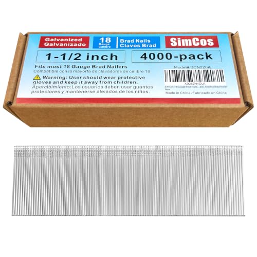 SimCos 18�Q�[�W �u���b�h�l�C�� 4000�p�b�N 1-1/2�C���` �������b�L 18GA �l�C���K���l�C���܂��͏��^�d�グ�l�C�� ��C���A�d���u���b�h�l�C���[�p