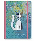 wachtmeister katzen groß  Rosina Wachtmeister Journal A5 Taschenkalender 2023 mit Punkteraster, Gummiband, Lesebändchen, Einstecktasche - Kalenderbuch - Terminkalender - 224 Seiten- 15,2 x 21,5 cm