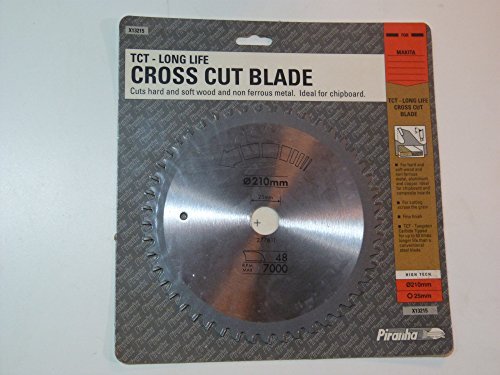 Piranha by Black & Decker TCT Circular Saw Blade 210mm, 25mm Bore X13215