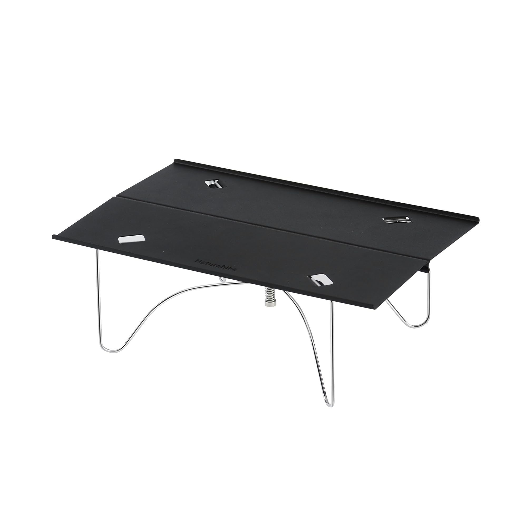 windhike Naturehike Mountain View Camping Folding Table,Outdoor Ultralight Serving Tray Table,Mini Portable Tea & Dining Table for Camping,Picnic,Hiking,and Other Outdoor (Black)