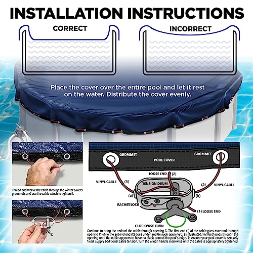 image for Shop Square 18 ft Round Pool Cover for Above Ground Pools, Above Groun