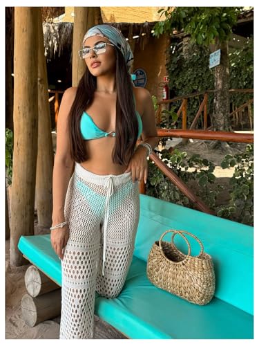 Floerns Women's Bandana Satin Square Head Scarf Silk Feeling Hair Wraps Scarves3