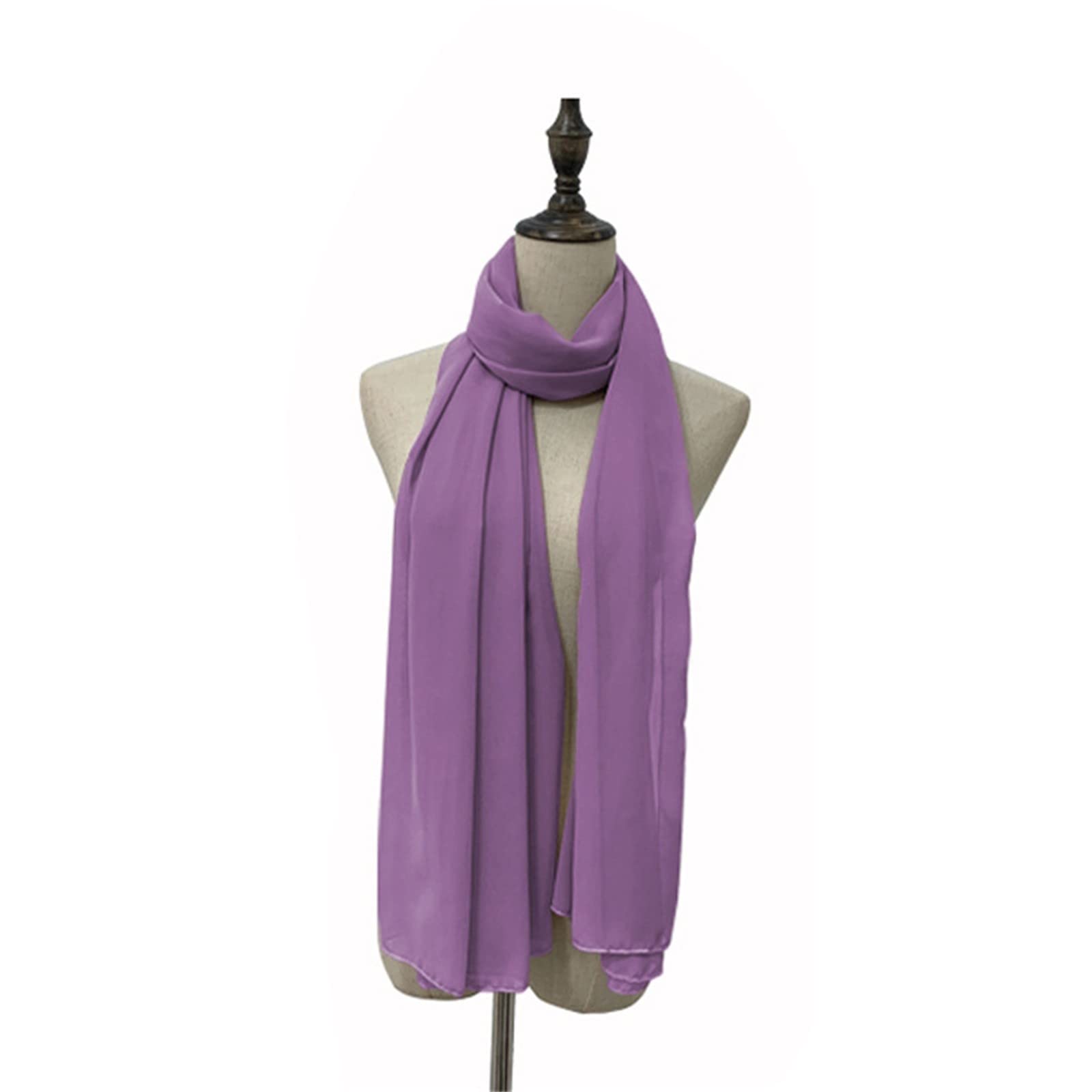 Bufanda De Gasa Tipo Hiyab Para Mujer, 72 X 175 Cm, Velo Islámico