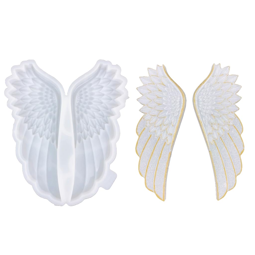 Moule époxy aile d'ange silicone haute précision déco